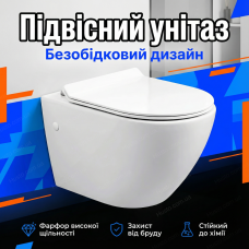 Унитаз напольный Insana Grem 52х35.5х34см для ванной комнаты дома и офиса фарфор компакт белый